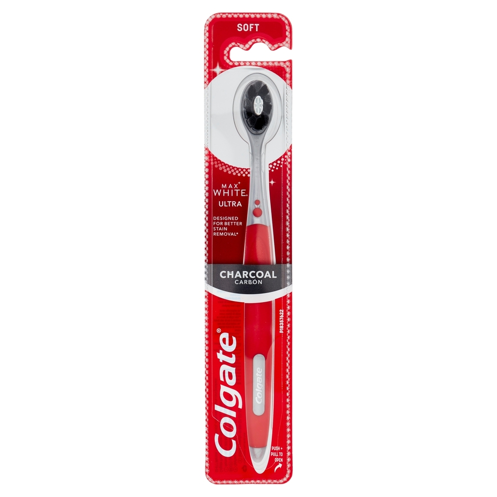 Colgate spazzolino sbiancante Max White Ultra al carbone, morbido